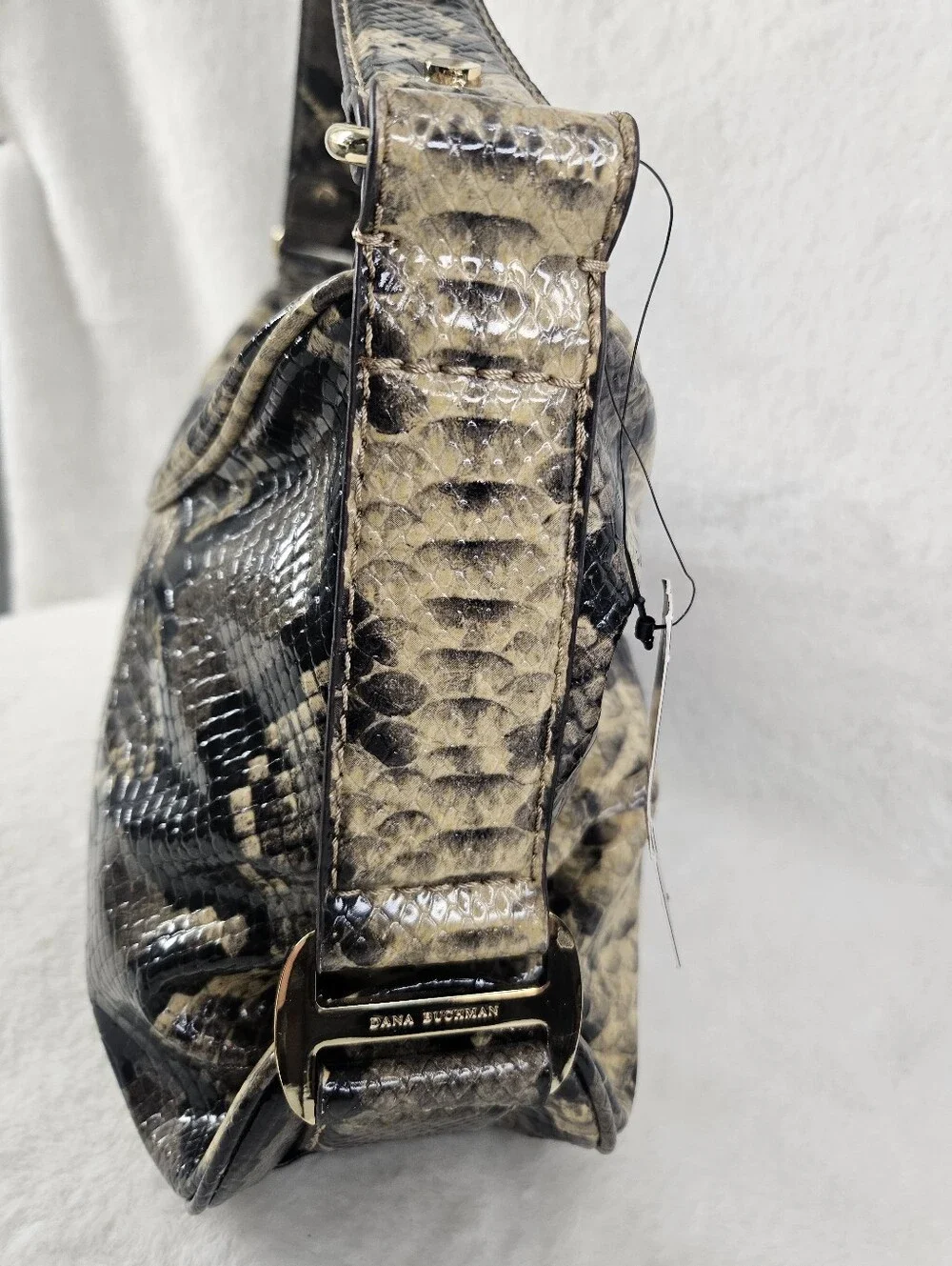 Dana Buchanan Morgan Faux Snakeskin Hobo Bag NWT